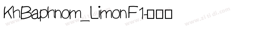 Kh Baphnom_Limon F1字体转换